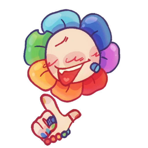 😄 Стикер «Флавер Flower» для Telegram