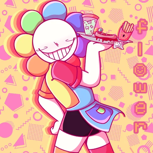 💗 Стикер «Флавер Flower» для Telegram