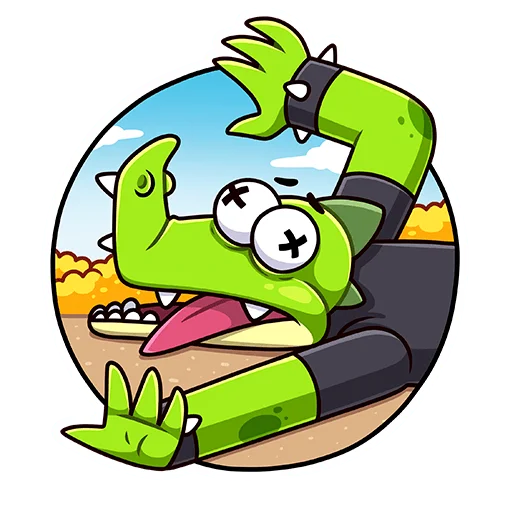 😵 Стикер «Крок» для Telegram