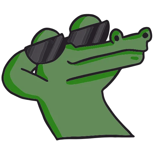 😎 Эмодзи «Кроко» для Telegram