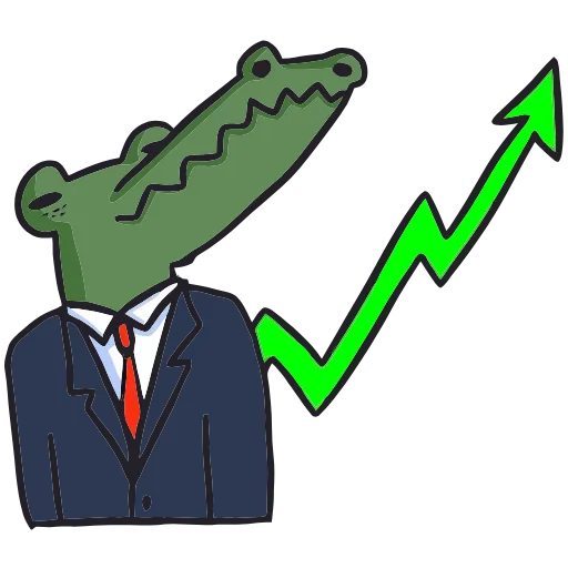 📈 Эмодзи «Кроко» для Telegram