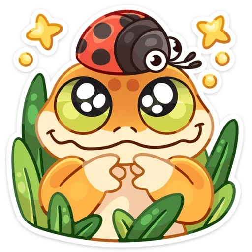 ☺ Стикер «Круассанчик • Croissant gecko» для Telegram