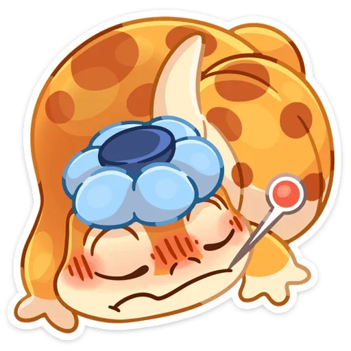 🌡 Стикер «Круассанчик • Croissant gecko» для Telegram
