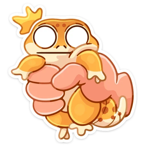 😱 Стикер «Круассанчик • Croissant gecko» для Telegram