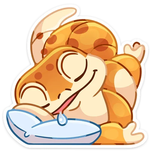 🤤 Стикер «Круассанчик • Croissant gecko» для Telegram