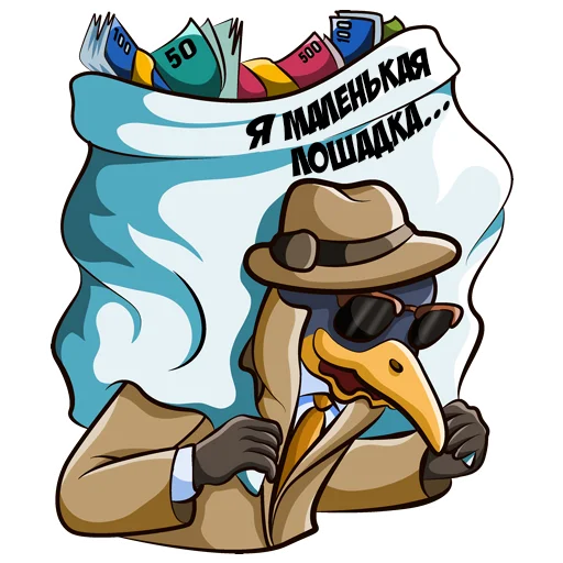 🐴 Стикер «Ворон» для Telegram
