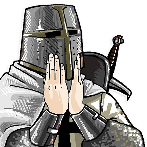 😊 Стикер «Crusader onee chan» для Telegram