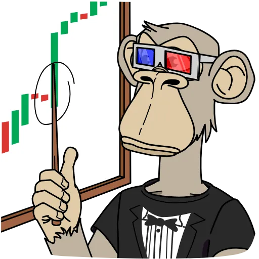 📈 Стикер «Crypto Monkey» для Telegram