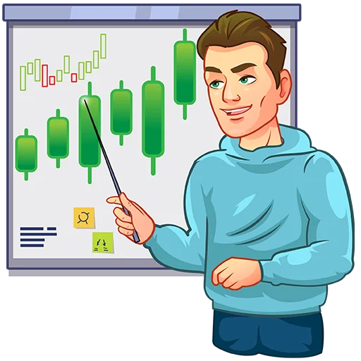 📈 Стикер «Трейдер Марк» для Telegram