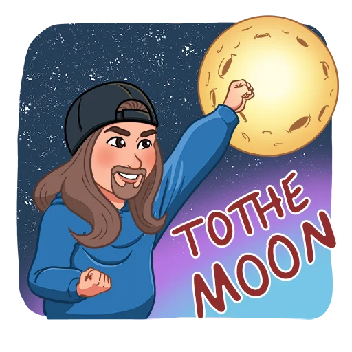 🌙 Стикер «Crypto Din» для Telegram
