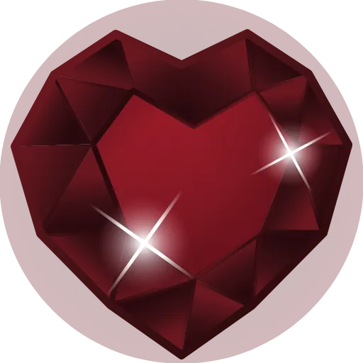 ❤️ Эмодзи «crystal» для Telegram