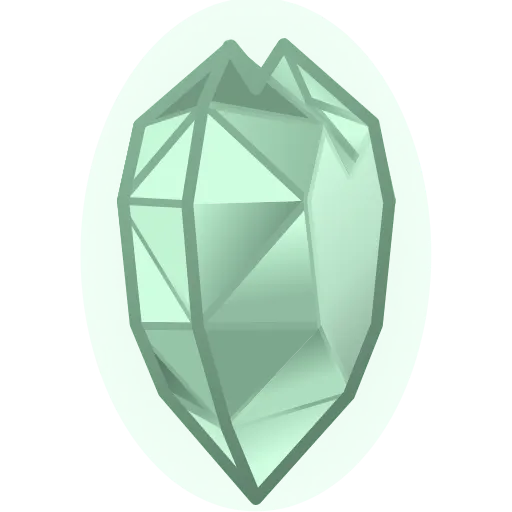 💚 Эмодзи «Crystal Hearts ‍» для Telegram