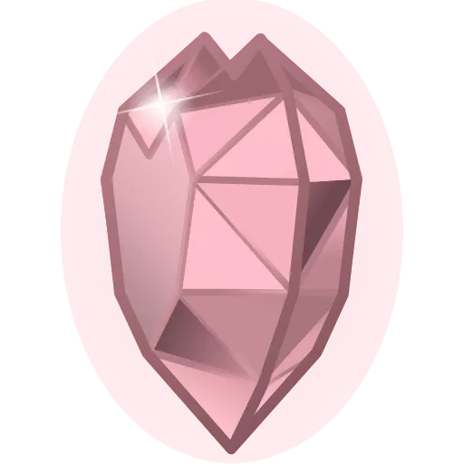 🩷 Эмодзи «Crystal Hearts ‍» для Telegram