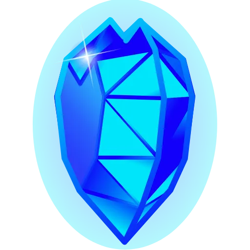 🩵 Эмодзи «Crystal Hearts ‍» для Telegram