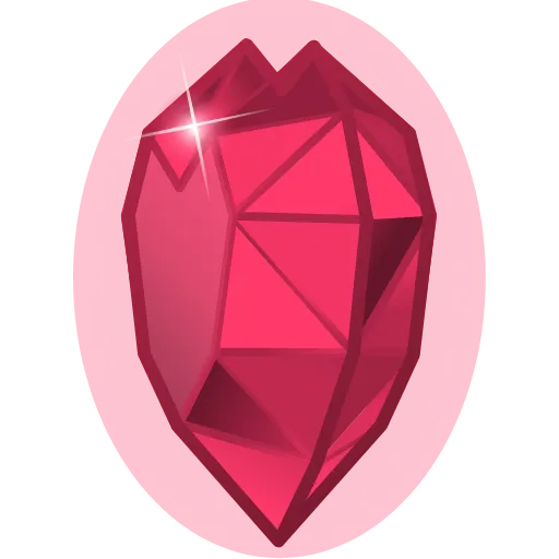 🩷 Эмодзи «Crystal Hearts ‍» для Telegram