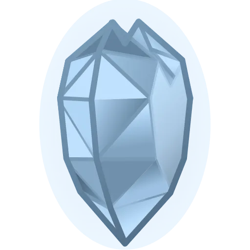 🩵 Эмодзи «Crystal Hearts ‍» для Telegram