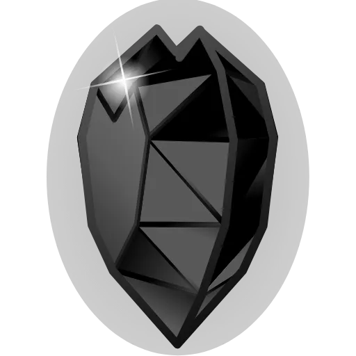 🖤 Эмодзи «Crystal Hearts ‍» для Telegram