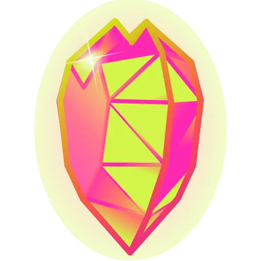 💛 Эмодзи «Crystal Hearts ‍» для Telegram