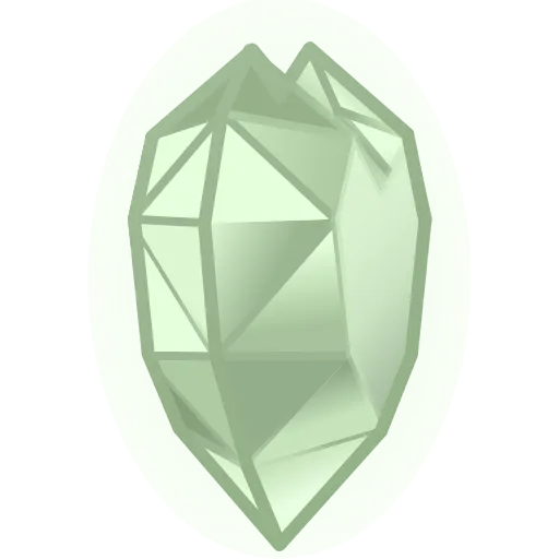 💚 Эмодзи «Crystal Hearts ‍» для Telegram