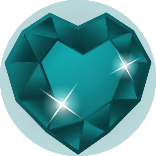 🩵 Эмодзи «Crystal Hearts ‍» для Telegram