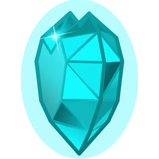 🩵 Эмодзи «Crystal Hearts ‍» для Telegram