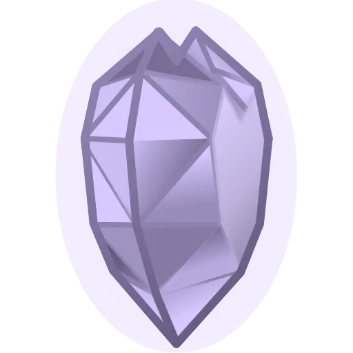 💜 Эмодзи «Crystal Hearts ‍» для Telegram