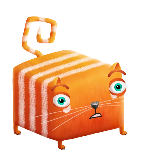 😰 Стикер «CubicCat / Кубокот» для Telegram