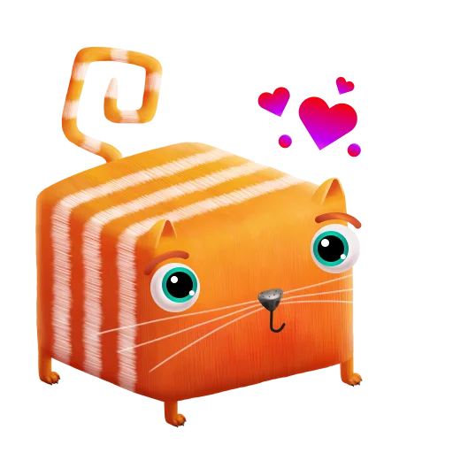 ❤️ Стикер «CubicCat / Кубокот» для Telegram