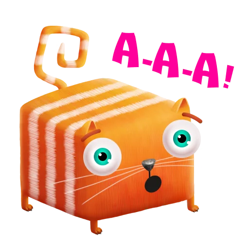 😱 Стикер «CubicCat / Кубокот» для Telegram