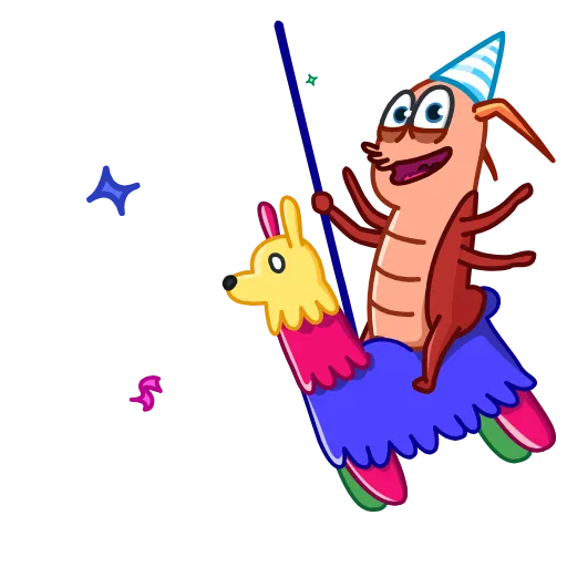 🥳 Стикер «Сucaracha» для Telegram