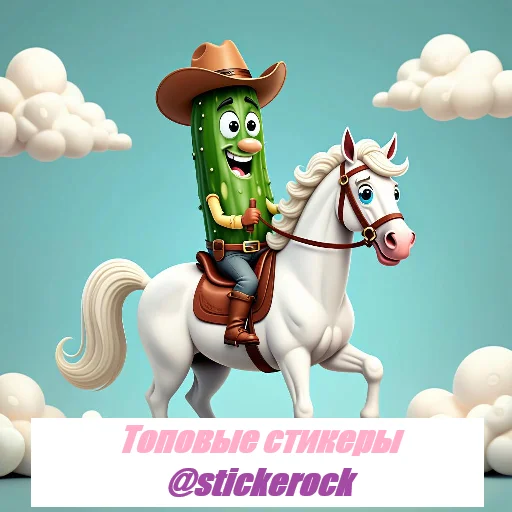 😋 Стикер «cucumber team» для Telegram