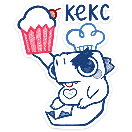 🍰 Стикер «Кумбер» для Telegram
