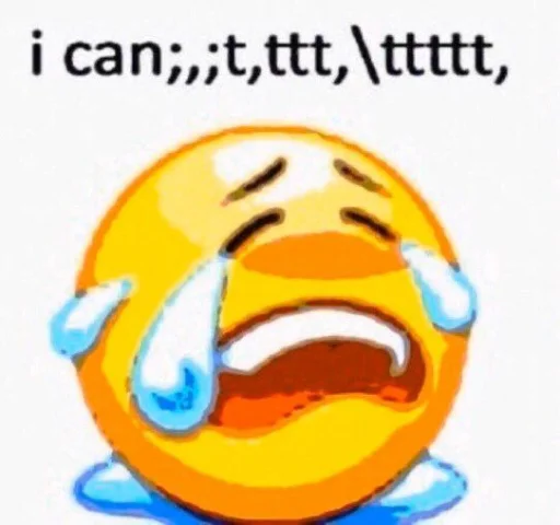 😭 Стикер «[ c u r s e d ]» для Telegram