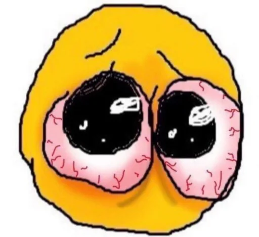 😭 Стикер «[ c u r s e d ]» для Telegram