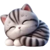 😴 Эмодзи «🥺полосатый котёнок» для Telegram