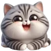 😅 Эмодзи «🥺полосатый котёнок» для Telegram