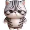 😤 Эмодзи «🥺полосатый котёнок» для Telegram