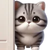 🙃 Эмодзи «🥺полосатый котёнок» для Telegram