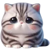 🥺 Эмодзи «🥺полосатый котёнок» для Telegram
