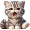 🥱 Эмодзи «🥺полосатый котёнок» для Telegram