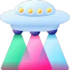 🛸 Эмодзи «рандом 3D» для Telegram