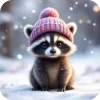 🦝 Эмодзи «Милые Зимние Животные» для Telegram