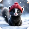 🦨 Эмодзи «Милые Зимние Животные» для Telegram