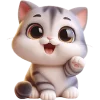 👋 Эмодзи «Милый котик» для Telegram
