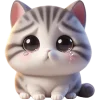 😭 Эмодзи «Милый котик» для Telegram