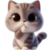 🤫 Эмодзи «Милый котик» для Telegram