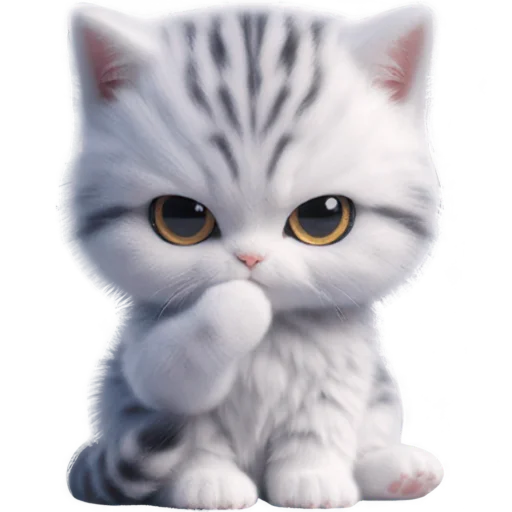 🫢 Стикер «Полосатый котик» для Telegram