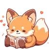 📖 Эмодзи «🖐 Набор эмоджи с лисичками» для Telegram