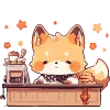 ☕️ Эмодзи «🖐 Набор эмоджи с лисичками» для Telegram