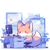 🏢 Эмодзи «🖐 Набор эмоджи с лисичками» для Telegram
